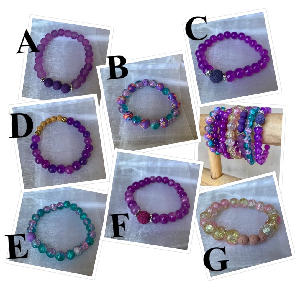 Aromatherapy bead essential oil diffuser bracelet